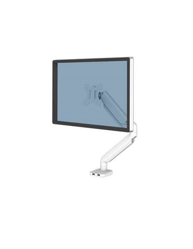 Fellowes - Bras pour écran simple série Platinum - Réglable avec ressort à gaz - 2 ports USB - Système de gestion des câbles - B