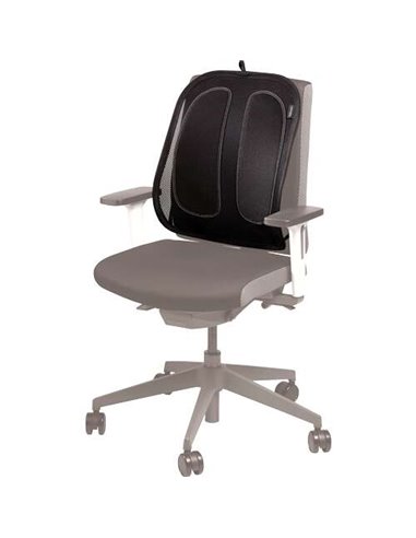 Fellowes - Coussin lombaire Mesh Office Suites - Matériau en maille - Réglable à n'importe quelle chaise - Couleur noire