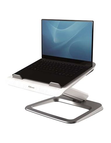 Fellowes - Support pour ordinateur portable Hana - Système à ressort à gaz - Inclinaison maximale à 95º - 4 ports USB - Base en 