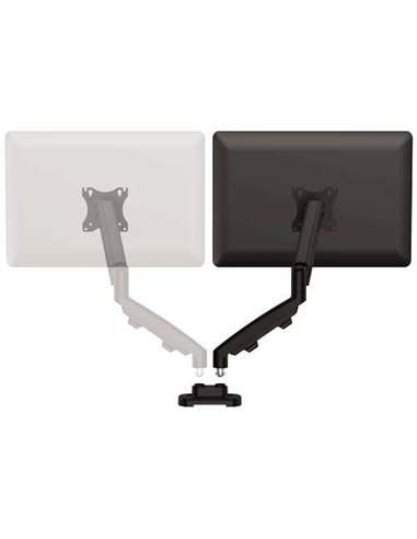 Fellowes - Kit de Conversion Eppa pour Double Moniteur - Jusqu'à 39" et 8kg - Réglable avec Ressort à Gaz - Couleur Noir