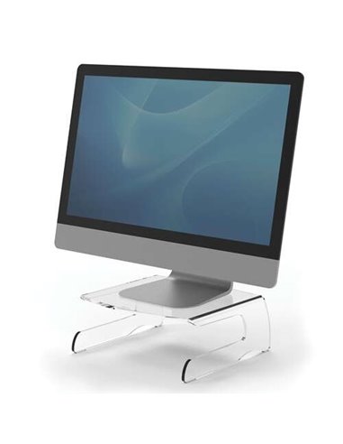 Fellowes - Support pour Moniteur Clarity - Hauteur 11 cm - Acrylique résistant 6 mm d'épaisseur - Jusqu'à 6,5 kg - Couleur Trans