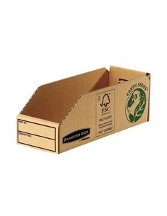 Fellowes - Bankers Box - Plateau en Carton Earth 98mm - Assemblage Manuel - Carton Recyclé Certification FSC - Couleur Marron