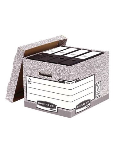 Fellowes - Bankers Box - Conteneur de fichiers - Assemblage automatique Fastfold - Certification FSC en carton recyclé - Couleur