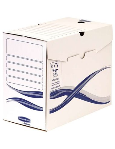 Fellowes - Bankers Box - Pack de base de 25 boîtes de classement définitives A4+ 150 mm - Assemblage manuel - Carton recyclé Cer