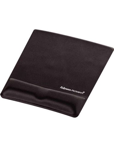 Fellowes - Tapis repose-poignet ergonomique en mousse - Conçu pour prévenir les douleurs au poignet - Couleur noire