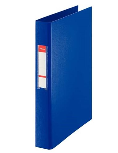 Esselte - Classeur à Anneaux - Format Folio - Capacité 190 Feuilles - 2 Anneaux 25 mm - Coloris Bleu