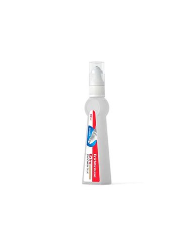 ErichKrause - Colle à rouleau - 50 ml - Haute capacité adhésive - Applicateur à rouleau - Transparent