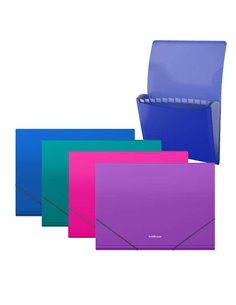 ErichKrause - Pack de 4 Classificateurs Matt Vivid - 12 Couvertures - Format A4 - Couleurs Assorties