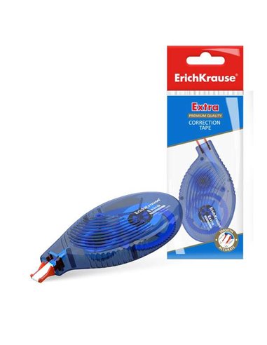 ErichKrause - Ruban Correcteur Extra - 5 mm x 8 m - Idéal pour une correction rapide et sûre - Compatible avec tout type d'encre