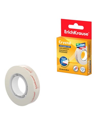 ErichKrause - Ruban Adhésif Cristal - 12mmx33m - Transparent