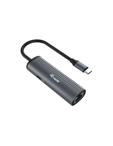 Equiper - Adaptateur USB-C vers Gigabit RJ45 + USB-C PD - Boîtier en aluminium