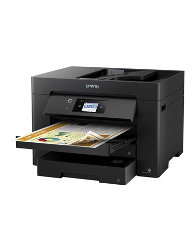 Epson - Workforce WF7830DTWF Imprimante multifonction couleur A3 Fax recto verso WiFi 25 ppm