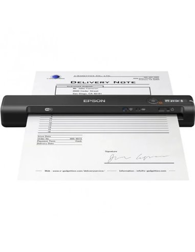 Epson - Scanner portable sans fil WiFi Workforce ES60W - 600 dpi - Écran LCD - Technologie LED ReadyScan