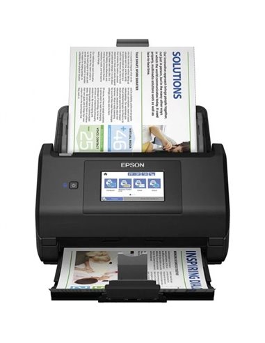 Epson - WorkForce ES580W ADF Scanner de documents WiFi Duplex - 35 ppm - 600 dpi - Écran LCD - Alimentateur automatique