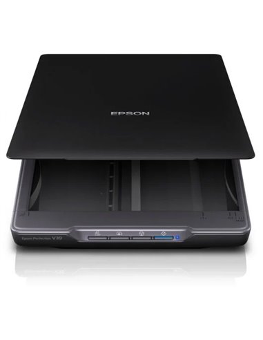 Epson - Scanner de photos et de documents Perfection V39II 4800 dpi - Alimentation et connectivité USB - Fabriqué avec 30 % de p