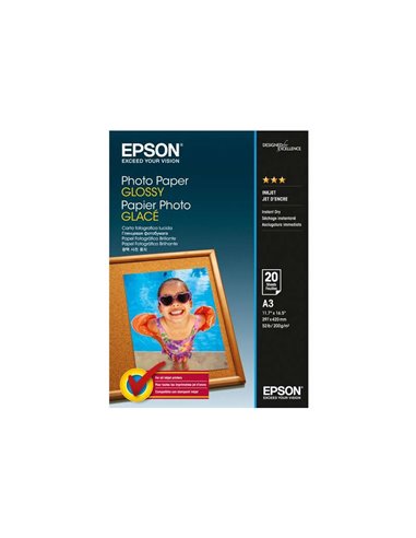 Epson - Papier Photo Brillant A3 20 Feuilles - 297x420mm - 200gr