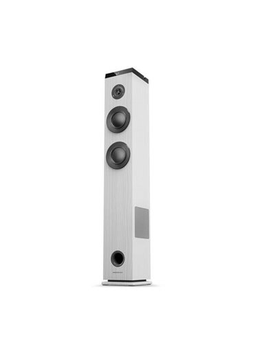 Energy Sistem - Sound Tower 5 G2 - 65W - Bluetooth - TWS - USB/MicroSD MP3 - Radio FM - Couleur Blanc