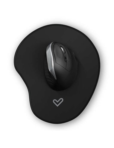 Energy Sistem - Vertical Office Mouse 5 Comfy + Tapis de Souris - Sans Fil - Batterie Interne - Couleur Noir