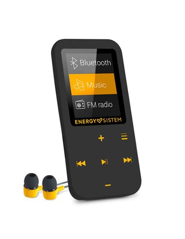 Energy Sistem - MP4 Touch Bluetooth Amber - 16 Go - Boutons tactiles - Radio FM - MicroSD - Couleur Noir