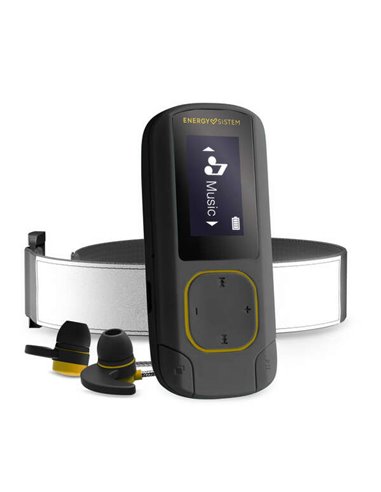 Energy Sistem - Clip MP3 BT Sport - 16 Go - Radio FM - Bracelet - MicroSD - Couleur Jaune