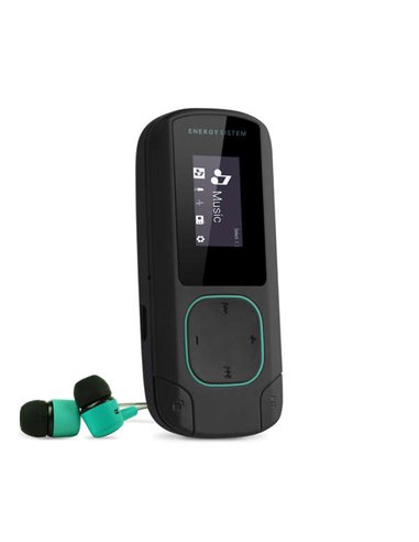 Energy Sistem - Clip MP3 Bluetooth - 8 Go - Clip - Radio FM et MicroSD - Couleur Vert