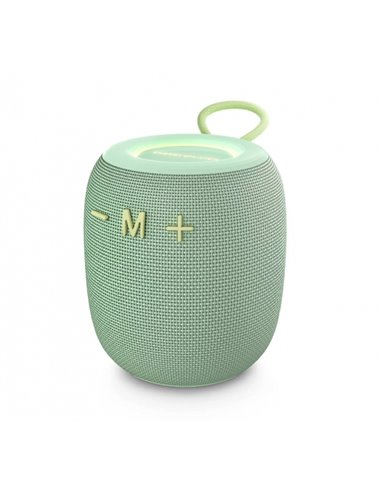 Energy Sistem - Enceinte Bluetooth Bloom - Batterie 18h - Lumières LED - Technologie True Wireless Stereo - IPX6 - Couleur Vert