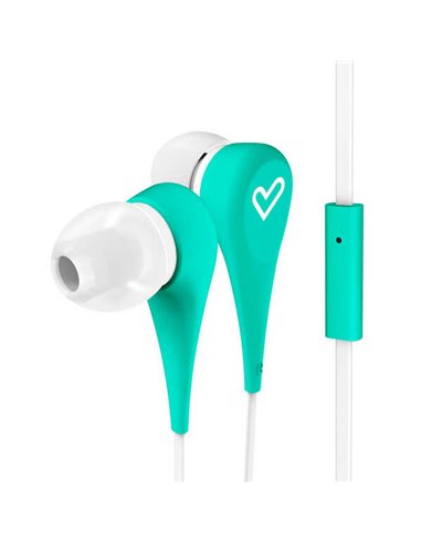 Energy Sistem - Casque Style 1+ - Microphone - Contrôle de conversation - Câble plat - Couleur Vert