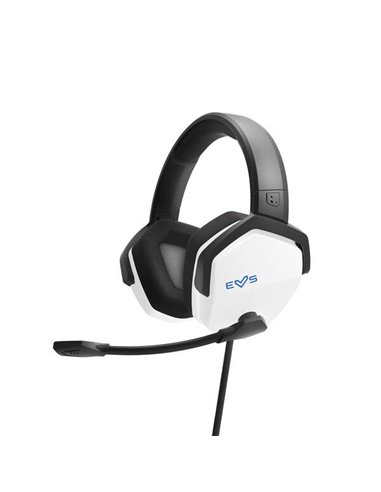 Energy Sistem - Casque de jeu ESG 3 - Basses profondes - Coussinets en tissu - Son cristallin - Couleur blanche