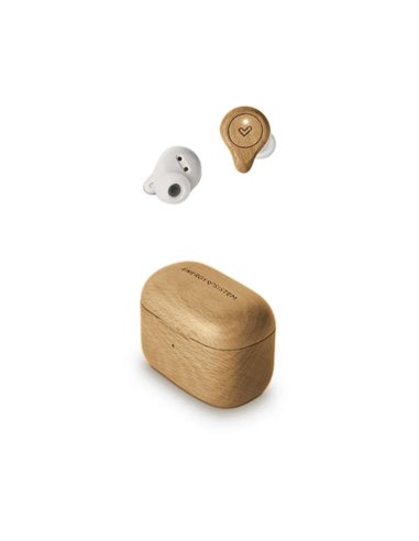 Energy Sistem - Casque sans fil BeechWood Eco - Bois durable - Boîtier de chargement sans fil - Design compact - Couleur marron