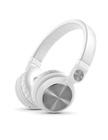 Energy Sistem - Casque Microphone DJ2 - Cache-oreilles pliables - Contrôle de conversation - Pliable - Couleur Blanc