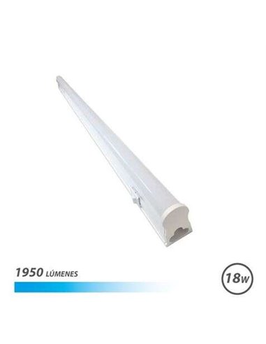 Elbat - Tube LED T5 18W 1950lm 120cm Lumière Froide avec Interrupteur