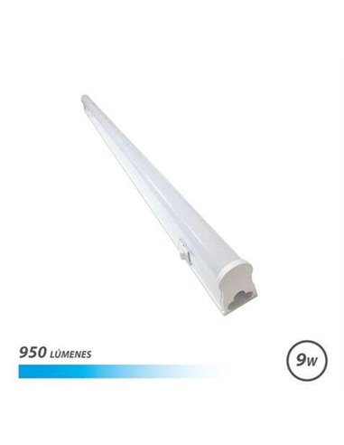 Elbat - Tube LED T5 - 9W - 950lm - 60cm - Lumière Froide avec Interrupteur