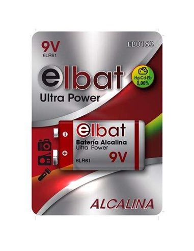 Elbat - Pile alcaline 6LR61/9V