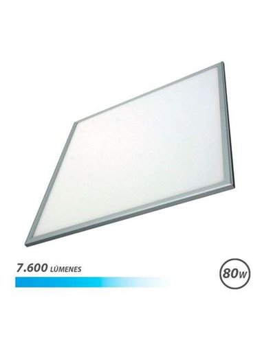 Elbat - Panneau LED 60x60 80W 7600LM - Lumière froide - Économie d'énergie - Longue durée de vie - Installation facile - Couleur