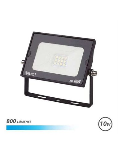 Elbat - Spot LED Série Super Slim 10W 800lm - Lumière Froide 6500K - Adapté pour l'Extérieur