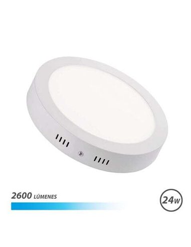 Elbat - Downlight Mural LED 24W 2600lm - Forme Circulaire 305mm - Lumière Froide 6500K