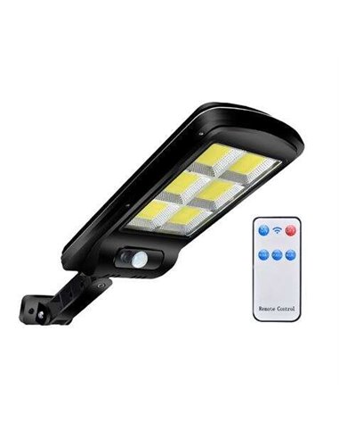 Elbat - Lampadaire Led Solaire Cob - 4500LM - Lumière Froide 6500K - Détecteur de Mouvement