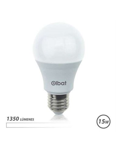 Elbat - Ampoule LED A60 15W E27 1350lm - Lumière Blanche 4000K