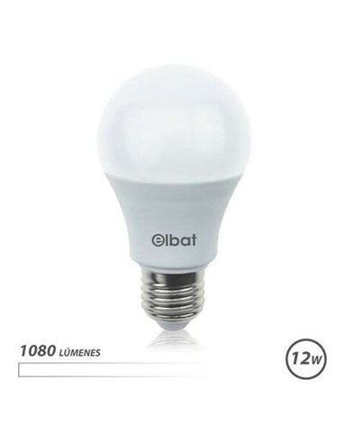 Elbat - Ampoule LED A60 - 12W - 1080lm - E27 - Lumière Blanche