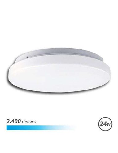 Elbat - Plafonnier LED Rond 24W 2400lm - Lumière Froide 6500K - Diamètre 35cm