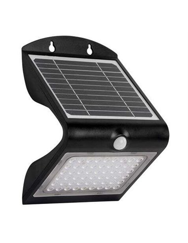 Elbat - Apli-que Led Solaire Double Éclairage 4W - 500LM - Lumière Froide 6000K - Lumière de Qualité 3000K - Détecteur de Mouvem