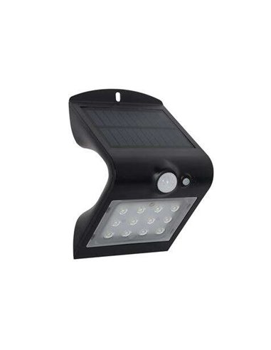 Elbat - Apli-que Led Solaire Double Éclairage 1,5W - 220LM - Lumière Froide 6000K - Lumière de Qualité 3000K - Détecteur de Mouv