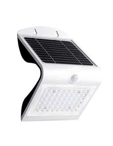 Elbat - Apli-que LED Solaire - 4W - 500lm - Double Éclairage - Couleur Blanc