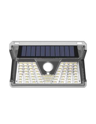 Elbat - Apli-que Solar Led - 260LM - Lumière Froide 6500K - Capteur de Mouvement - Batterie 1200mAh