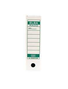 Elba - Classeur A4 Definitive - Résistant et Durable - Format A4 Standard - Design Élégant et Fonctionnel - Coloris Blanc et Ver