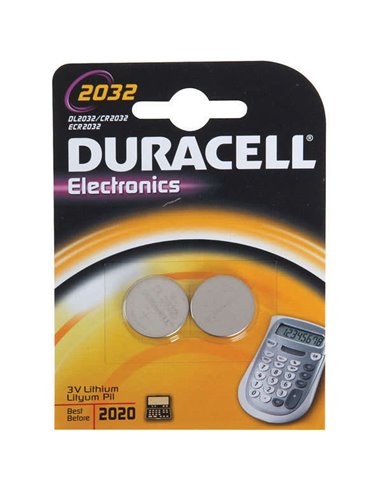 Duracell - Pile bouton lithium DL2032B2 CR2032 3V (2 unités)