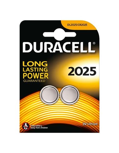 Duracell - Pile bouton lithium DL2025B2 CR2025 3V (2 unités)