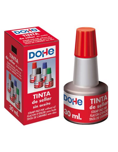 Dohe - Encre pour Tampons et Tampons 30ml - Couleur Rouge