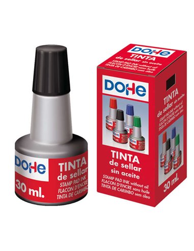 Dohe - Encre pour Tampons et Tampons 30ml - Couleur Noir