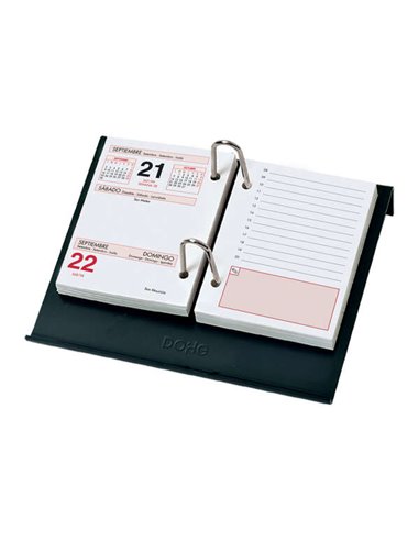 Dohe - Support de Calendrier de Table - Pour Bloc Buffet - En Plastique - Couleur Noir